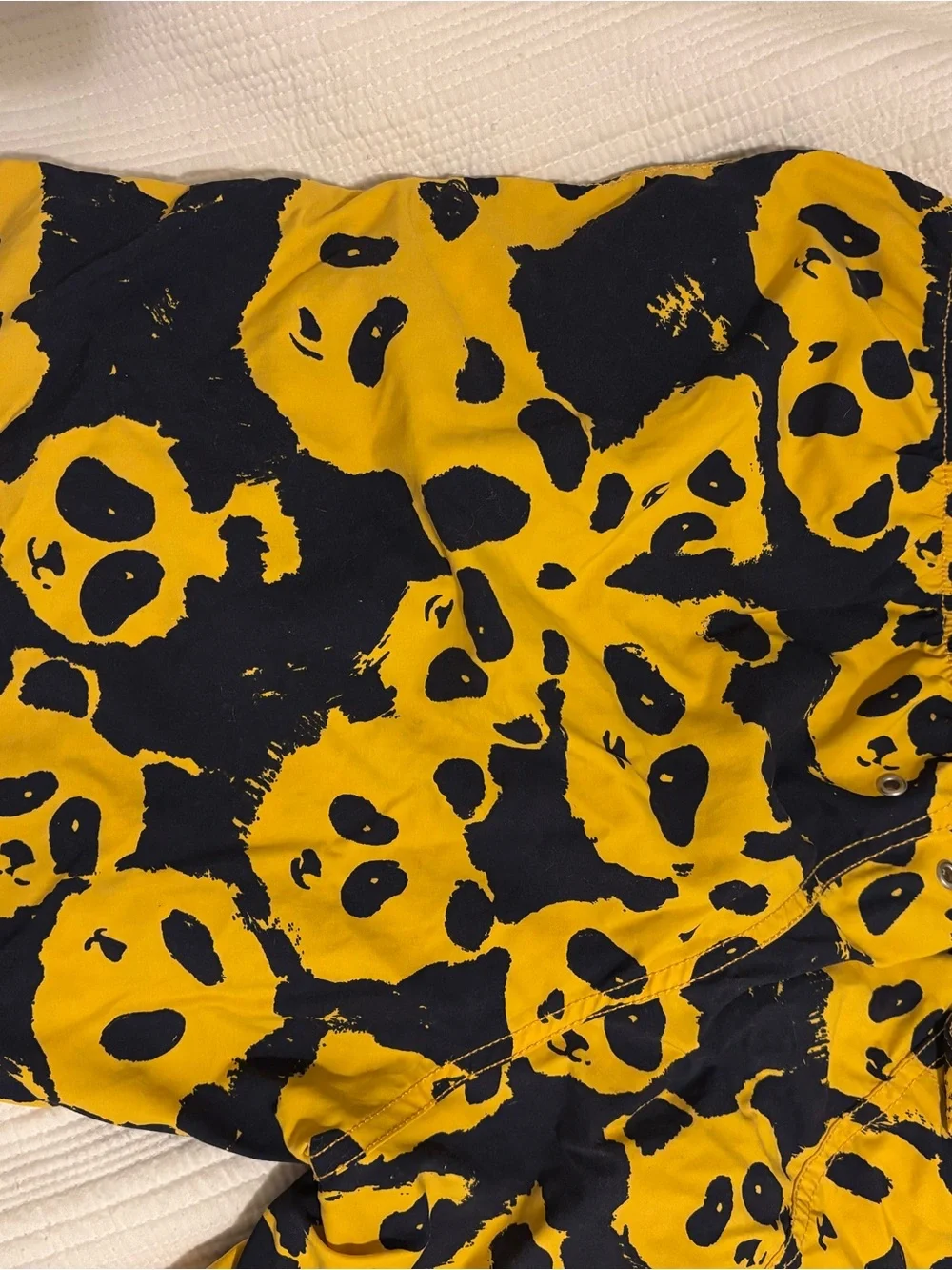 Vilebrequin Yellow and Black Graphic Swim Shorts
